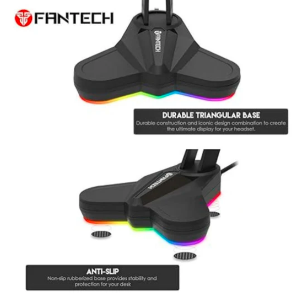 Soporte Para Audífonos Gamer Torre Con Luces RGB-  Fantech