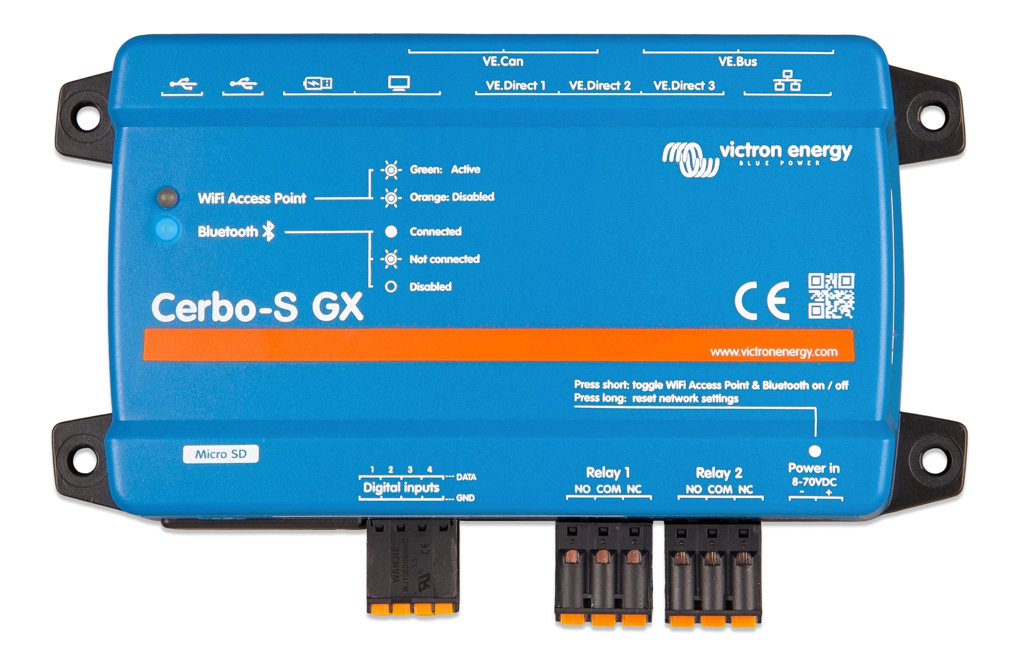 Cerbo-S GX controlador de monitoreo y control - Victron Energy