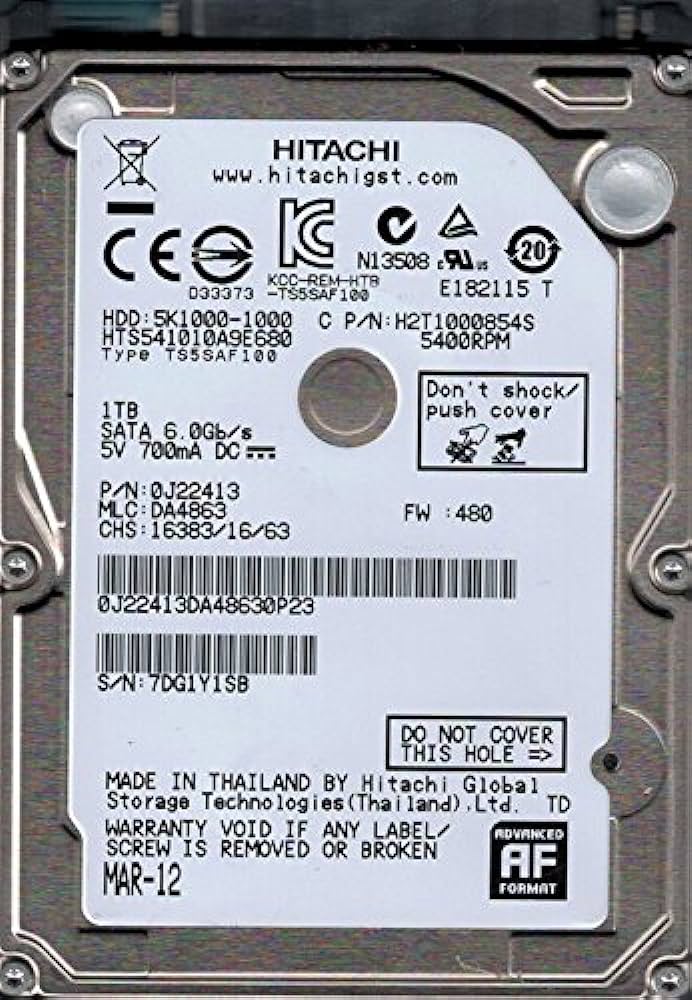 Disco Rígido 1TB 5.4K RPM SATA 9.5mm 2.5" Hard Drive - Lenovo