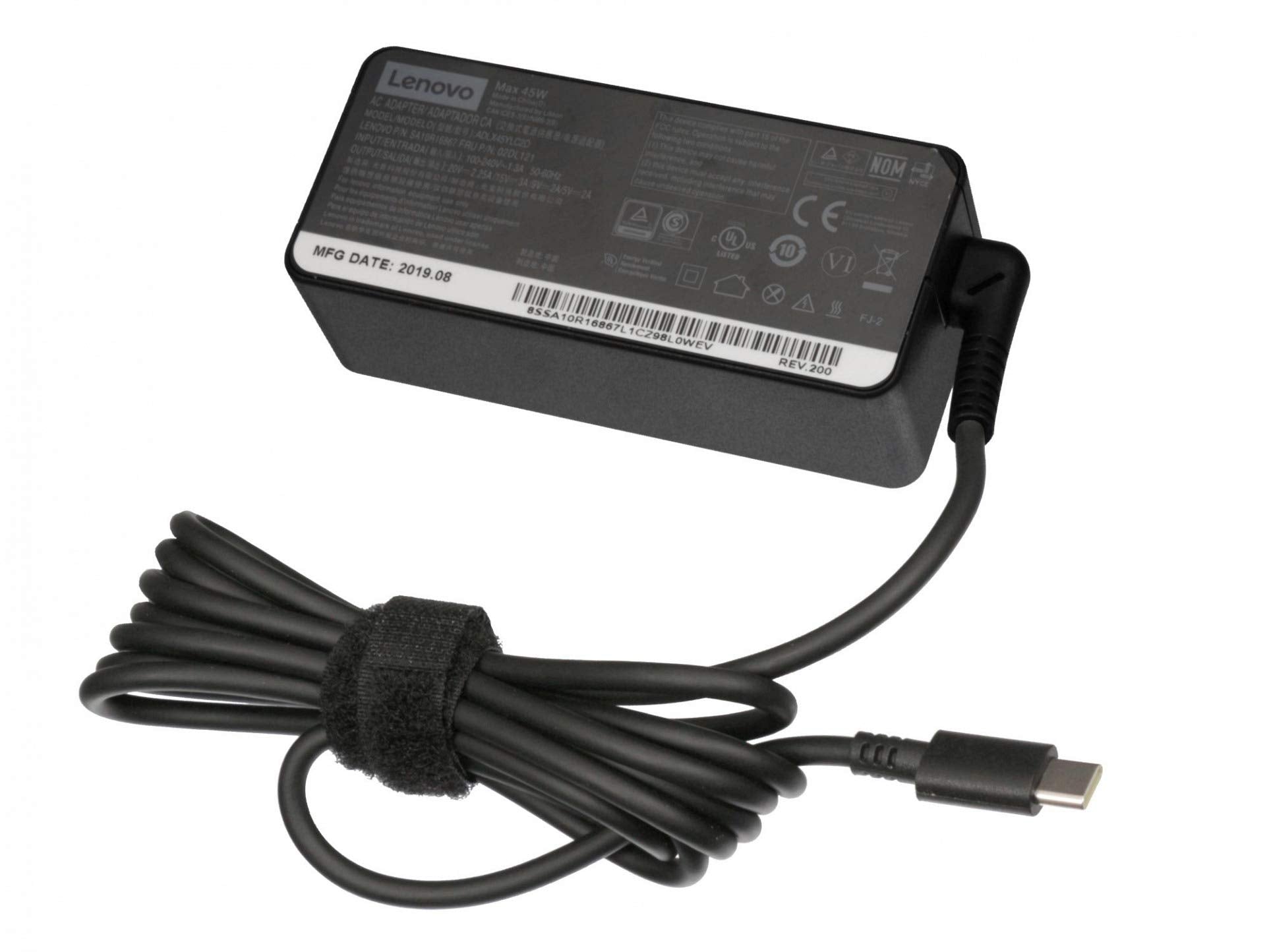 Adaptador de Corriente para Notebook USB-C Cargador 45W - Lenovo