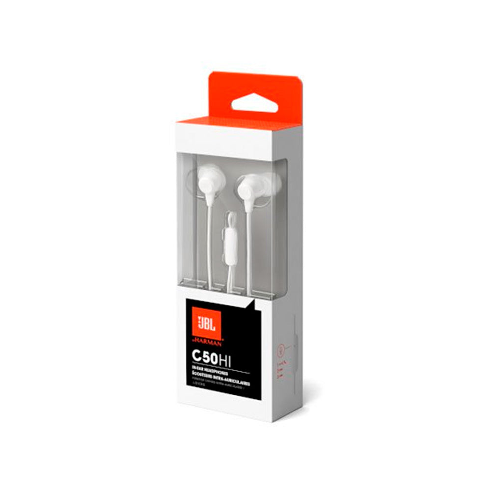 Audífonos C50HI In-ear Wired Blanco- JBL