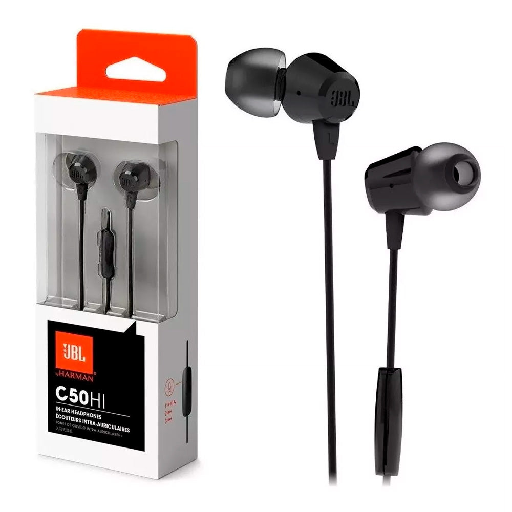 Audífonos C50HI In-ear Wired Negro-JBL